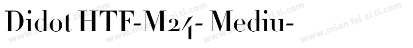 Didot HTF-M24- Mediu字体转换